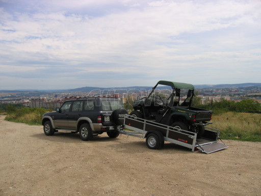 Sklopný přívěs pro převoz čtyřkolek, mechanizace ZV 31 750kg N1 skl 3,01x1,54/0,30