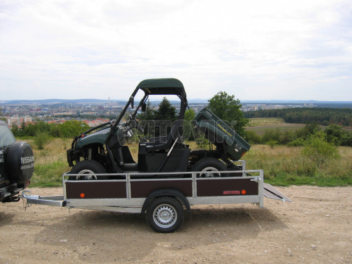 Sklopný přívěs pro převoz čtyřkolek, mechanizace ZV 31 750kg N1 skl 3,01x1,54/0,30