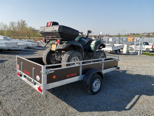 Sklopný přívěs pro převoz čtyřkolek, mechanizace ZV 31 750kg N1 skl POČ 3,01x1,54/0,30