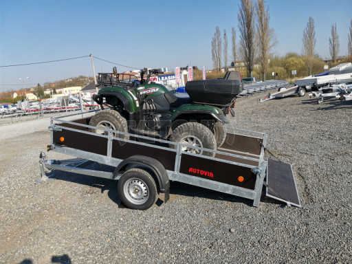 Sklopný přívěs pro převoz čtyřkolek, mechanizace ZV 31 750kg N1 skl POČ 3,01x1,54/0,30