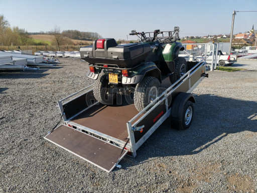 Sklopný přívěs pro převoz čtyřkolek, mechanizace ZV 31 750kg N1 skl POČ 3,01x1,54/0,30