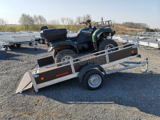 Sklopný přívěs pro převoz čtyřkolek, mechanizace ZV 31 750kg N1 skl POČ 3,01x1,54/0,30