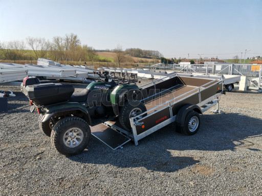 Sklopný přívěs pro převoz čtyřkolek, mechanizace ZV 31 750kg N1 skl POČ 3,01x1,54/0,30
