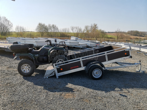 Sklopný přívěs pro převoz čtyřkolek, mechanizace ZV 31 750kg N1 skl POČ 3,01x1,54/0,30