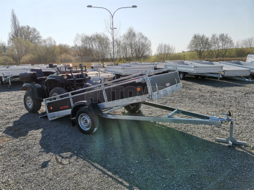 Sklopný přívěs pro převoz čtyřkolek, mechanizace ZV 31 750kg N1 skl POČ 3,01x1,54/0,30