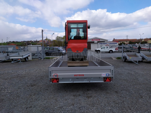 Sklápěcí přívěs AD 3,5T B2 4,17x2,09/0,35 valník pro převoz aut, UNC, SPZ nájezdy