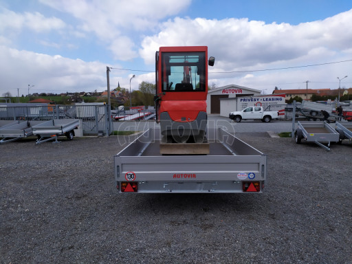 Sklápěcí přívěs AD 3,5T B2 4,17x2,09/0,35 valník pro převoz aut, UNC, SPZ nájezdy