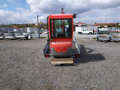 Sklápěcí přívěs AD 3,5T B2 4,17x2,09/0,35 valník pro převoz aut, UNC, SPZ nájezdy