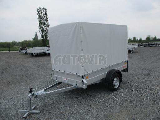 Hliníkový přívěs s plachtou ZV 26 ALU 750kg N1POČ 2,50x1,25/1,53