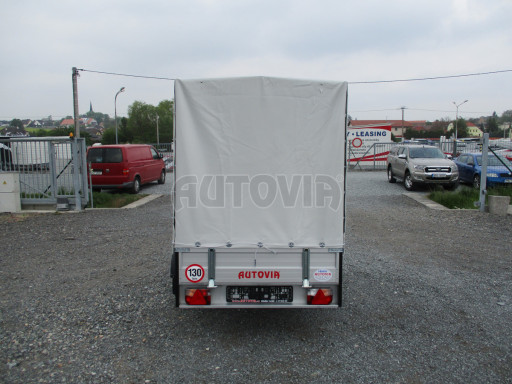 Hliníkový přívěs s plachtou ZV 26 ALU 750kg N1POČ 2,50x1,25/1,53
