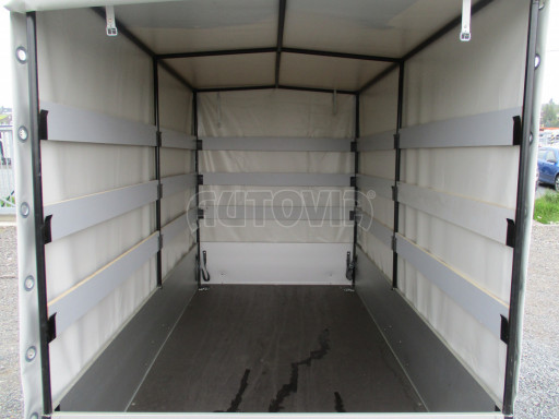 Hliníkový přívěs s plachtou ZV 26 ALU 750kg N1POČ 2,50x1,25/1,53