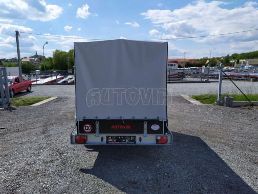 Přívěs za osobní auto s plachtou ZV 27 750kg N1 POČ 2,50x1,48/1,53