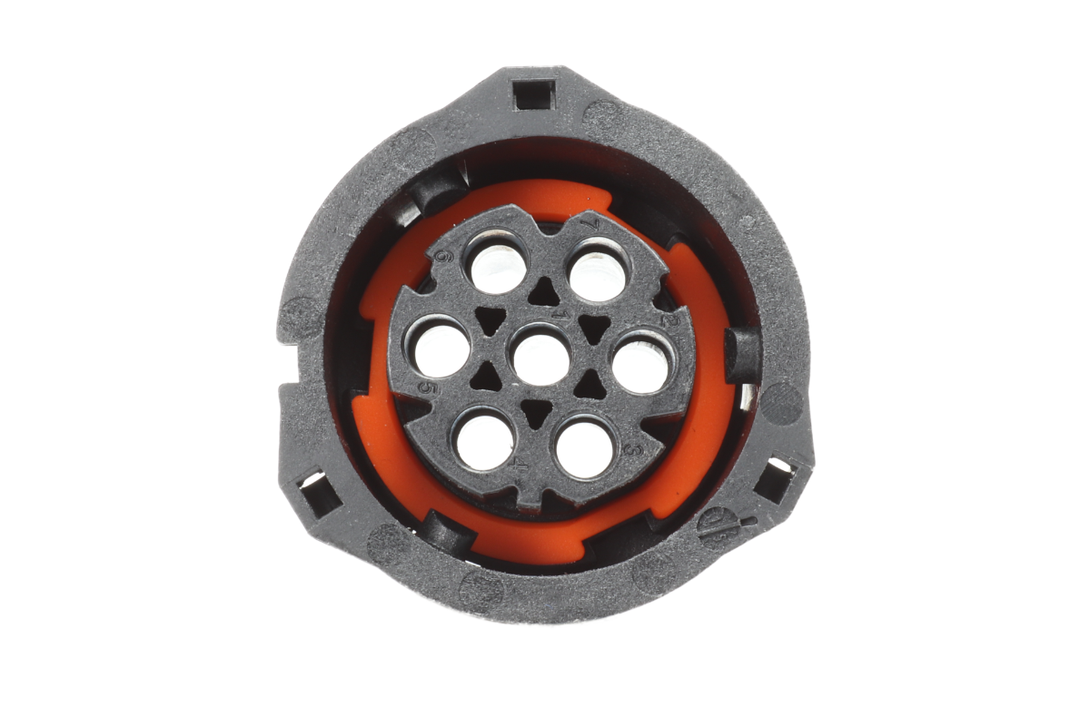 Konektor 7-pólový kruhový AMP pro 1,5mm systém, rovný, zásuvka (female) č.2