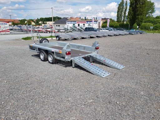 Celosvařený přepravník stavebních strojů BT 3,5T 2,99x1,54/0,25 KOMBI nájezdy č.8