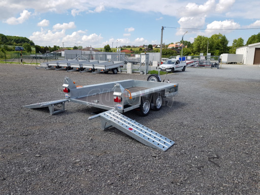 Celosvařený přepravník stavebních strojů BT 3,5T 2,99x1,54/0,25 KOMBI nájezdy č.21