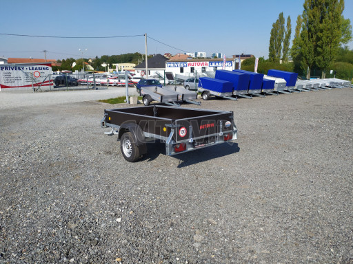 Nebrzděný jednoosý PROFI přívěs ZV 26 N1 2,50x1,30/0,35 POČ M zesílená náprava