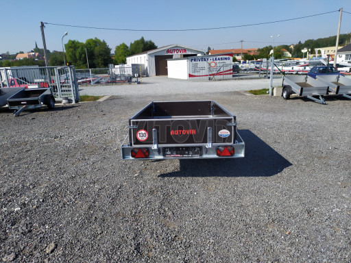 Nebrzděný jednoosý PROFI přívěs ZV 26 N1 2,50x1,30/0,35 POČ M zesílená náprava