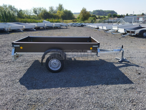 Nebrzděný jednoosý PROFI přívěs ZV 26 N1 2,50x1,30/0,35 POČ M zesílená náprava