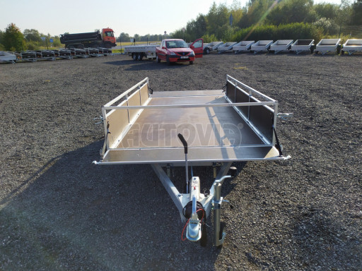 Brzděný sklopný valník ZV 31 1,3T B1 skl 3,01x1,55/0,30 POČ