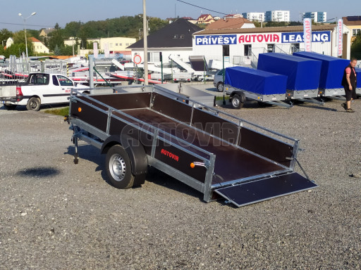 Brzděný sklopný valník ZV 31 1,3T B1 skl 3,01x1,55/0,30 POČ