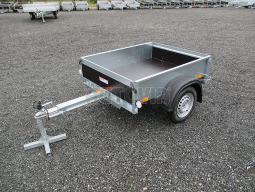 Výstavní jednoosý nebrzděný nákladní přívěs TRF 1,50x1,18/0,30