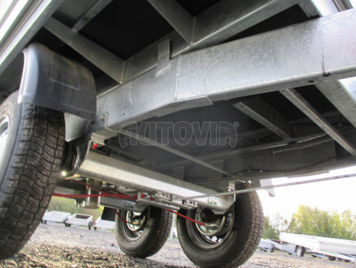 Sklápěcí přívěs DLT 2,7T 2,57x1,48/1,35 ruč
