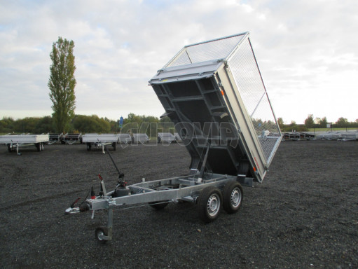 Sklápěcí přívěs DLT 2,7T 2,57x1,48/1,35 ruč