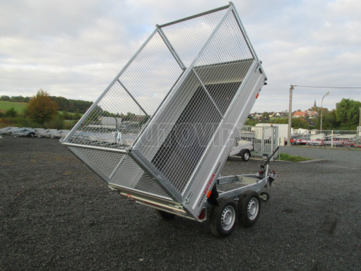 Sklápěcí přívěs DLT 2,7T 2,57x1,48/1,35 ruč