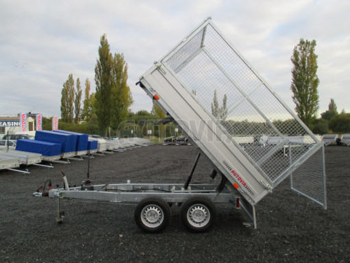 Sklápěcí přívěs DLT 2,7T 2,57x1,48/1,35 ruč