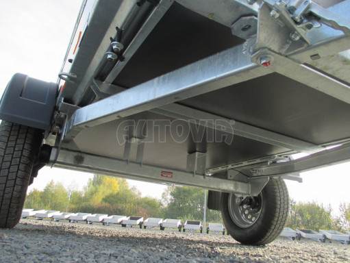 Sklopný přívěsný vozík DNG 750kg 2,52x1,27/0,35* č.16