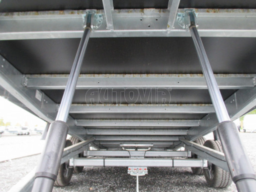 Přívěs pro přepravu aut AD 2,7T 5,15x2,09/0,35 hydraulicky sklopný valník č.11