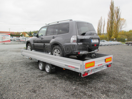 Přívěs pro přepravu aut AD 2,7T 5,15x2,09/0,35 hydraulicky sklopný valník č.16