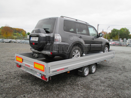 Přívěs pro přepravu aut AD 2,7T 5,15x2,09/0,35 hydraulicky sklopný valník č.18