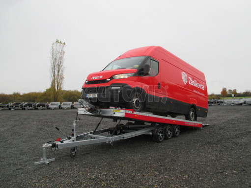 Plato pro převoz velkých vozidel JMB 3,5T B3 5,50x2,09 ALU kola č.28