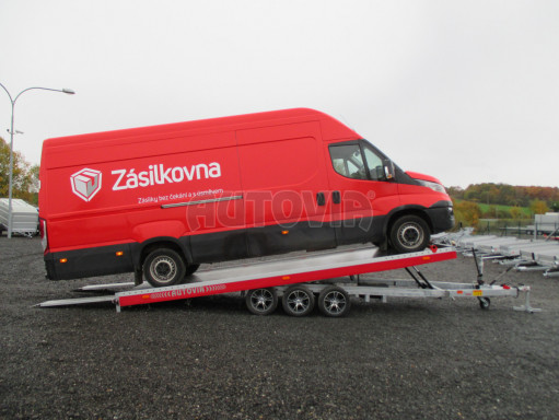 Plato pro převoz velkých vozidel JMB 3,5T B3 5,50x2,09 ALU kola č.33