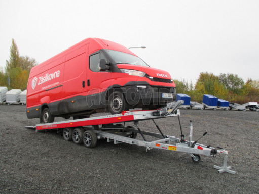 Plato pro převoz velkých vozidel JMB 3,5T B3 5,50x2,09 ALU kola č.34