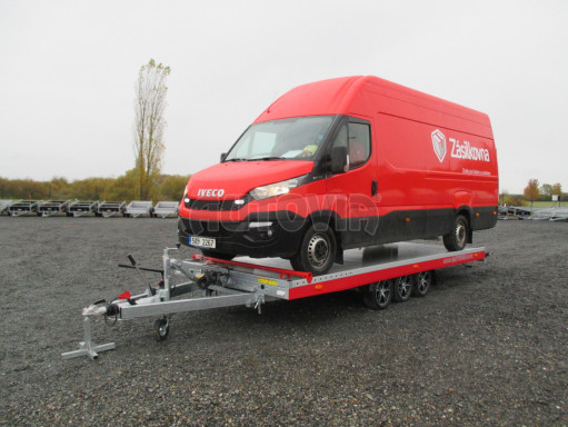 Plato pro převoz velkých vozidel JMB 3,5T B3 5,50x2,09 ALU kola č.36