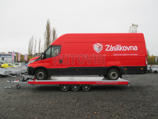 Plato pro převoz velkých vozidel JMB 3,5T B3 5,50x2,09 ALU kola č.37