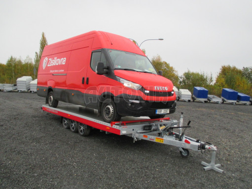 Plato pro převoz velkých vozidel JMB 3,5T B3 5,50x2,09 ALU kola č.42