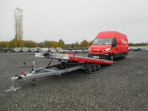 Plato pro převoz velkých vozidel JMB 3,5T B3 5,50x2,09 ALU kola č.43