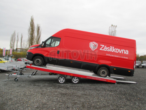 Přepravník automobilů JMB 3,5T 5,50x2,09 el. naviják ALU* č.6