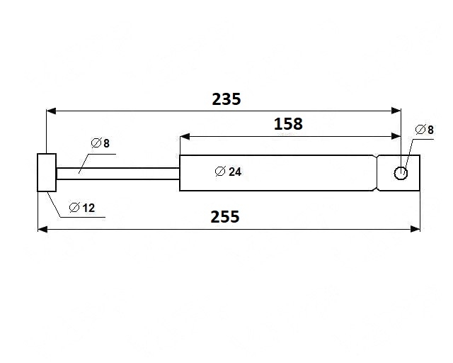 Tlumič nájezdové brzdy BPW/PEITZ PAV/SR-1,3 ausf. A-S (02.3722.47.00) č.1
