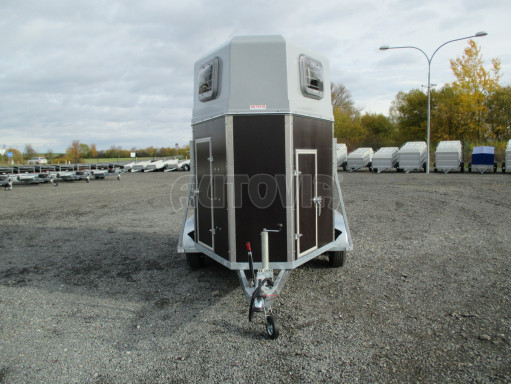 Přívěs pro přepravu koní LODESTAR 2,7T Brown sedlovna č.2