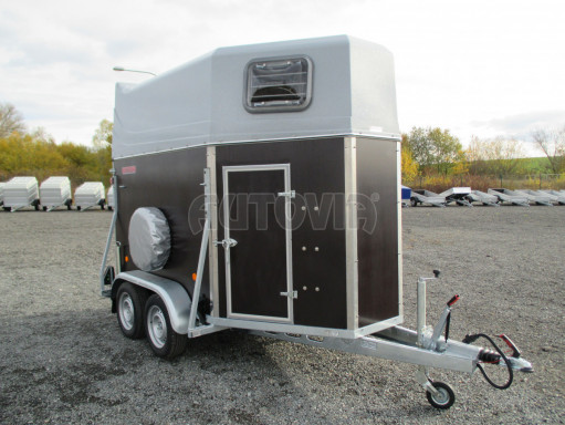 Přívěs pro přepravu koní LODESTAR 2,7T Brown sedlovna č.9