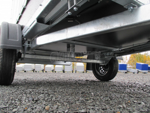 Přívěs za osobní auto s plachtou ZV 26 750kg N1 M 2,50x1,30/1,57 šedá plachta
