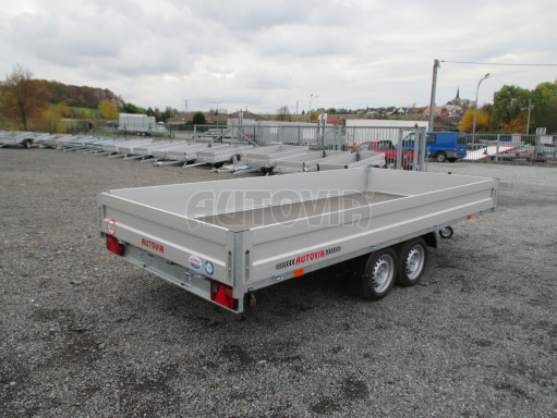 Sklopný přívěs hydraulický AD 2,7T 4,17x1,89/0,35 valník