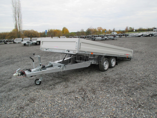 Sklopný přívěs hydraulický AD 2,7T 4,17x1,89/0,35 valník