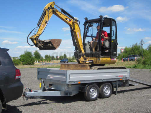 Sklápěcí přívěs ATS 3SKS 3,5T 3,32x1,70/0,35 ECO POČ hev. nohy v elektrice