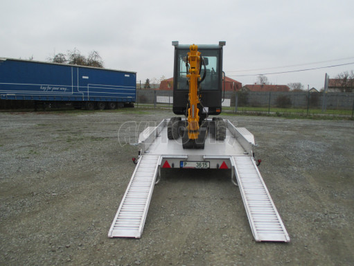 Přívěs pro přepravu UNC 3,5T B2 ALU minibagr 3,60x1,85/0,22