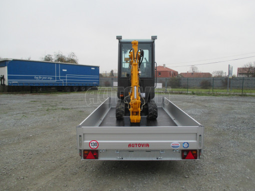 Sklopný přívěs hydraulický AD 2,7T 4,17x1,89/0,35 valník